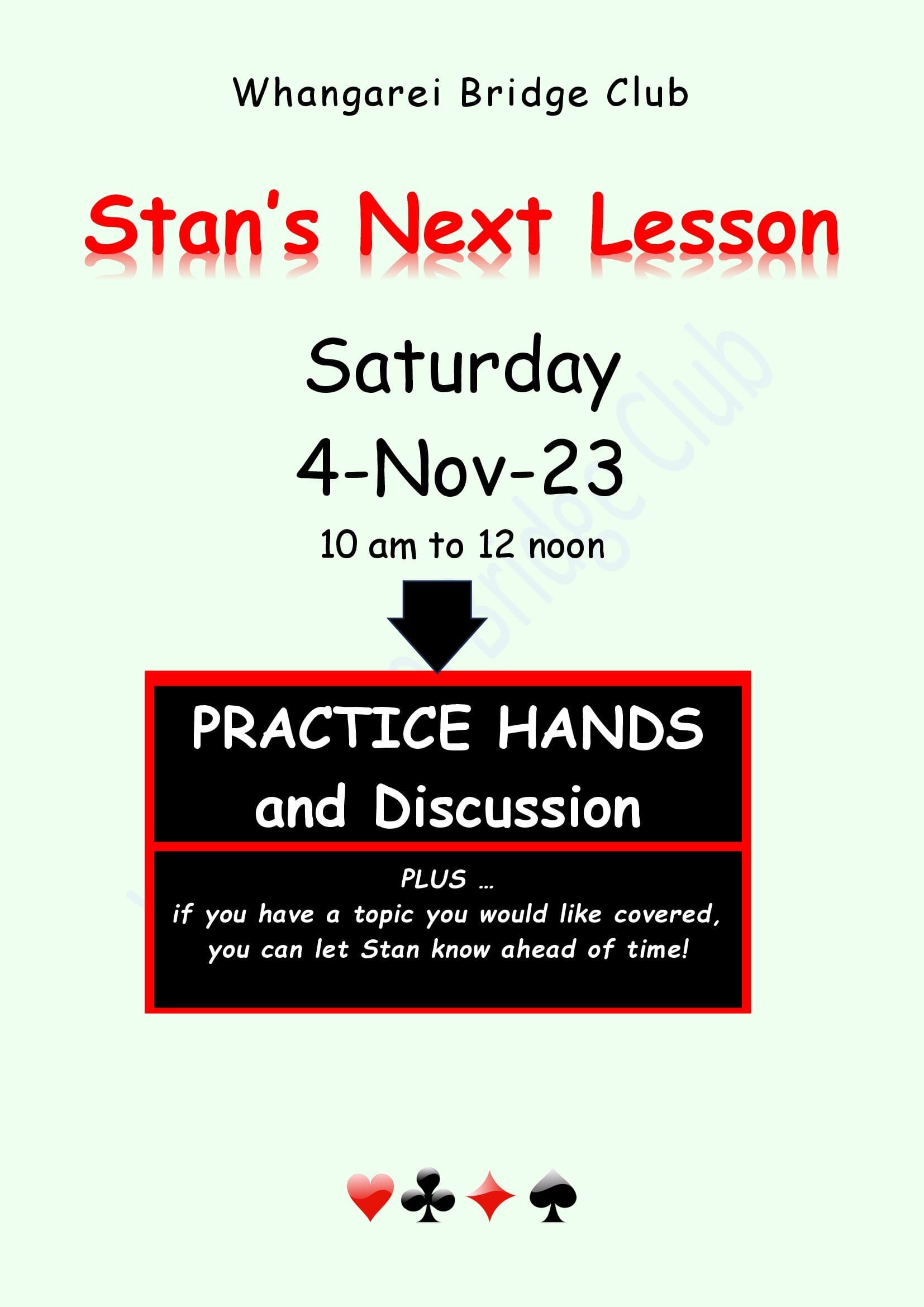 VStan's 4-Nov lesson
