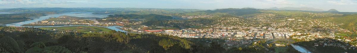 Whangarei aerial view