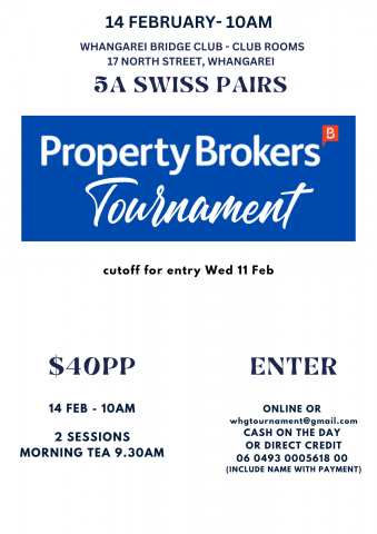Poster: Property Brokers, 5A Swiss Pairs