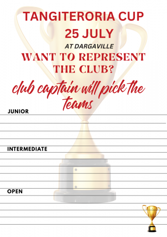 Poster: Tangiteroria Cup