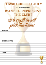 Poster: Towai Cup