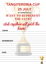 Poster: Tangiteroria Cup